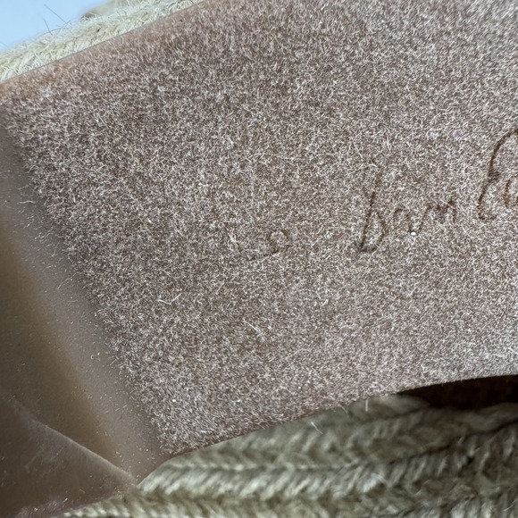 New Womens Sam Edelman Vada Tan Strappy Woven Espadrille Wedge Sandals Size 9 M - Picture 8 of 8